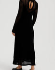 Robe Longue Femme en Coton – Manches Longues Tricot Élégant