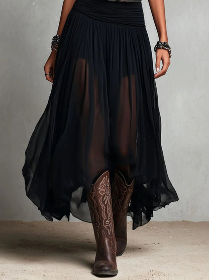 Grace | Robe maxi bohème sans manches à col en V pour femme