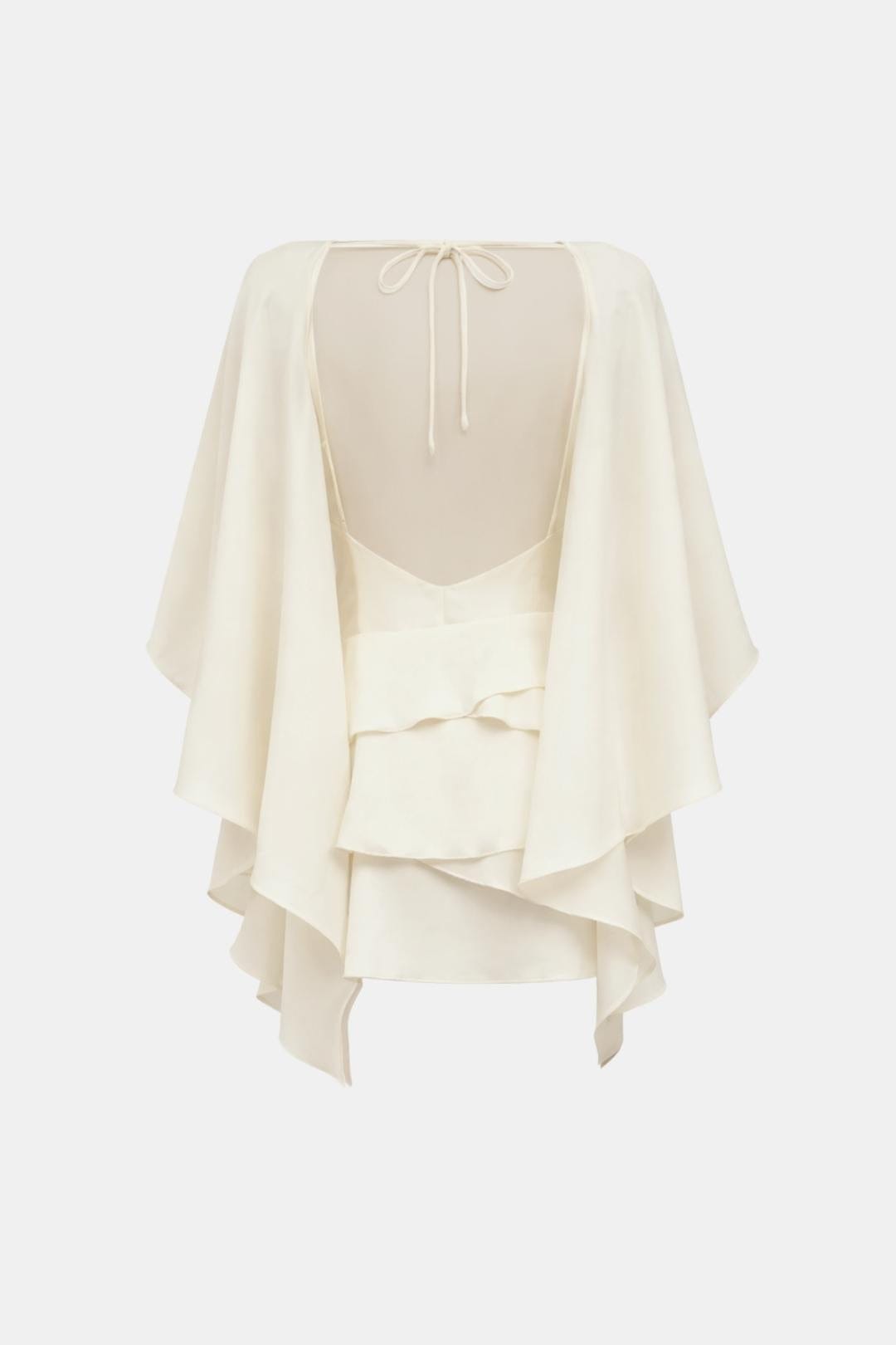 Robe Mini Femme en tissu léger, dos nu, coupe confortable – Menvelo
