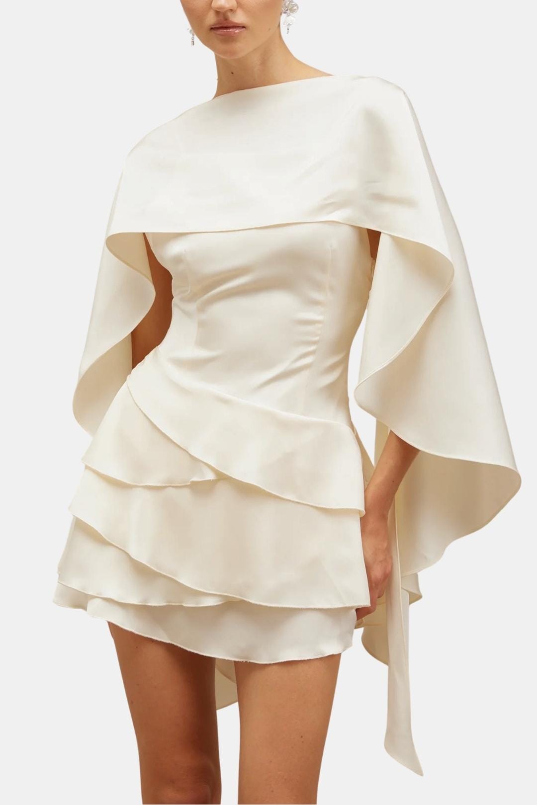 Robe Mini Femme en tissu léger, dos nu, coupe confortable – Menvelo