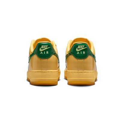Nike Air Force 1 Low Patent Leather Topaz Gold Pine Green Baskets Or Mixte - 3