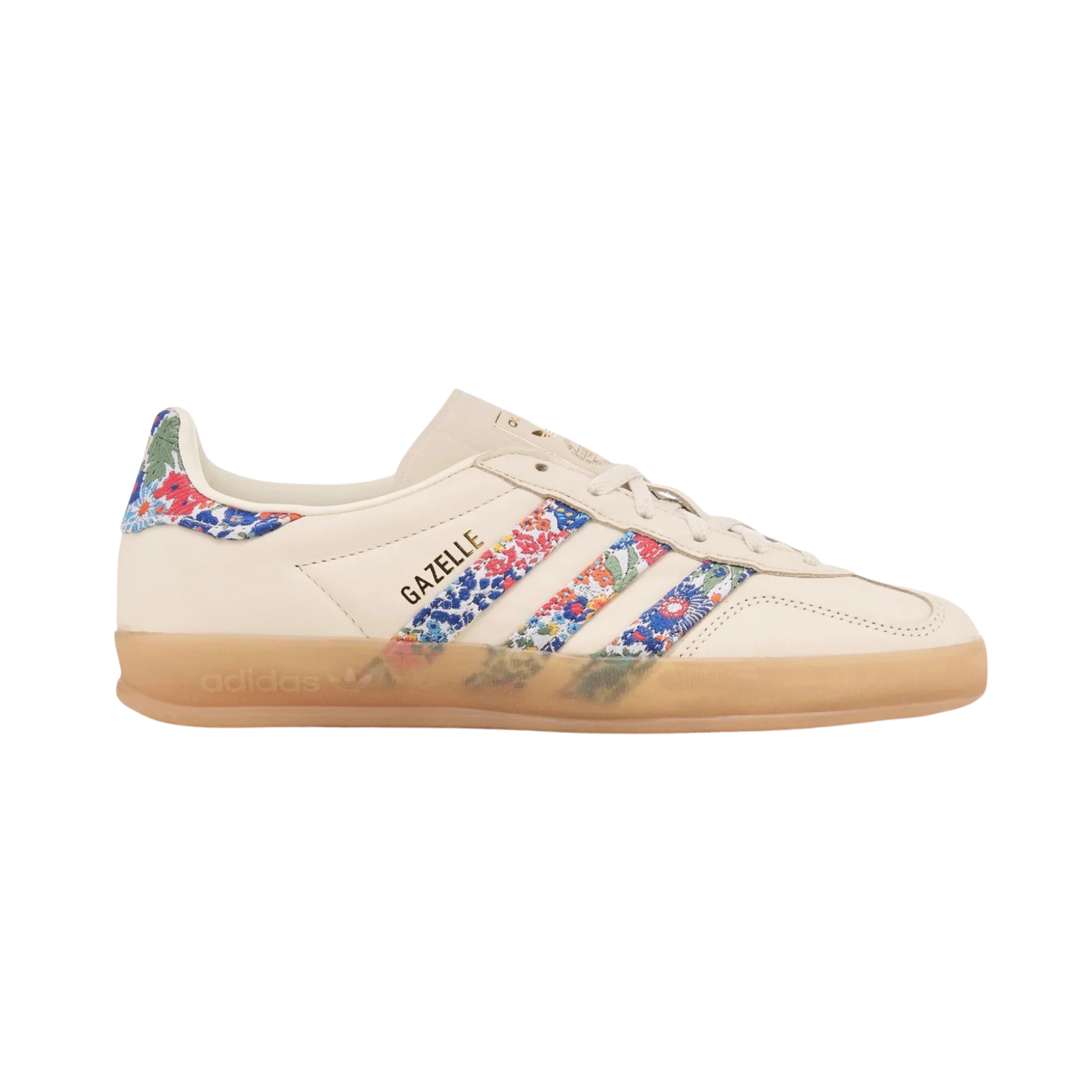 Sneakers basses Adidas Gazelle Indoor liberty london floral embroidery stripes unisexe