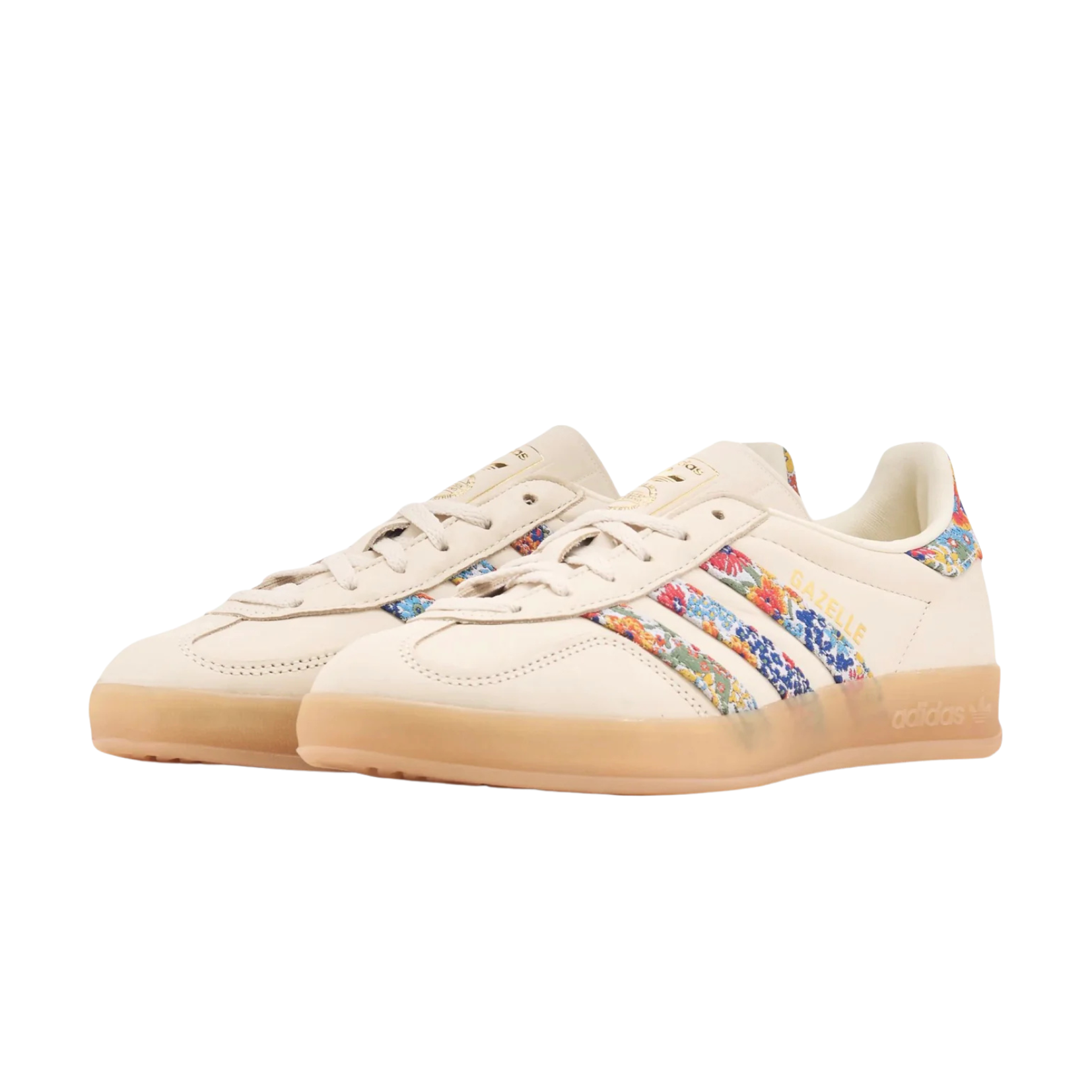 Sneakers basses Adidas Gazelle Indoor liberty london floral embroidery stripes unisexe