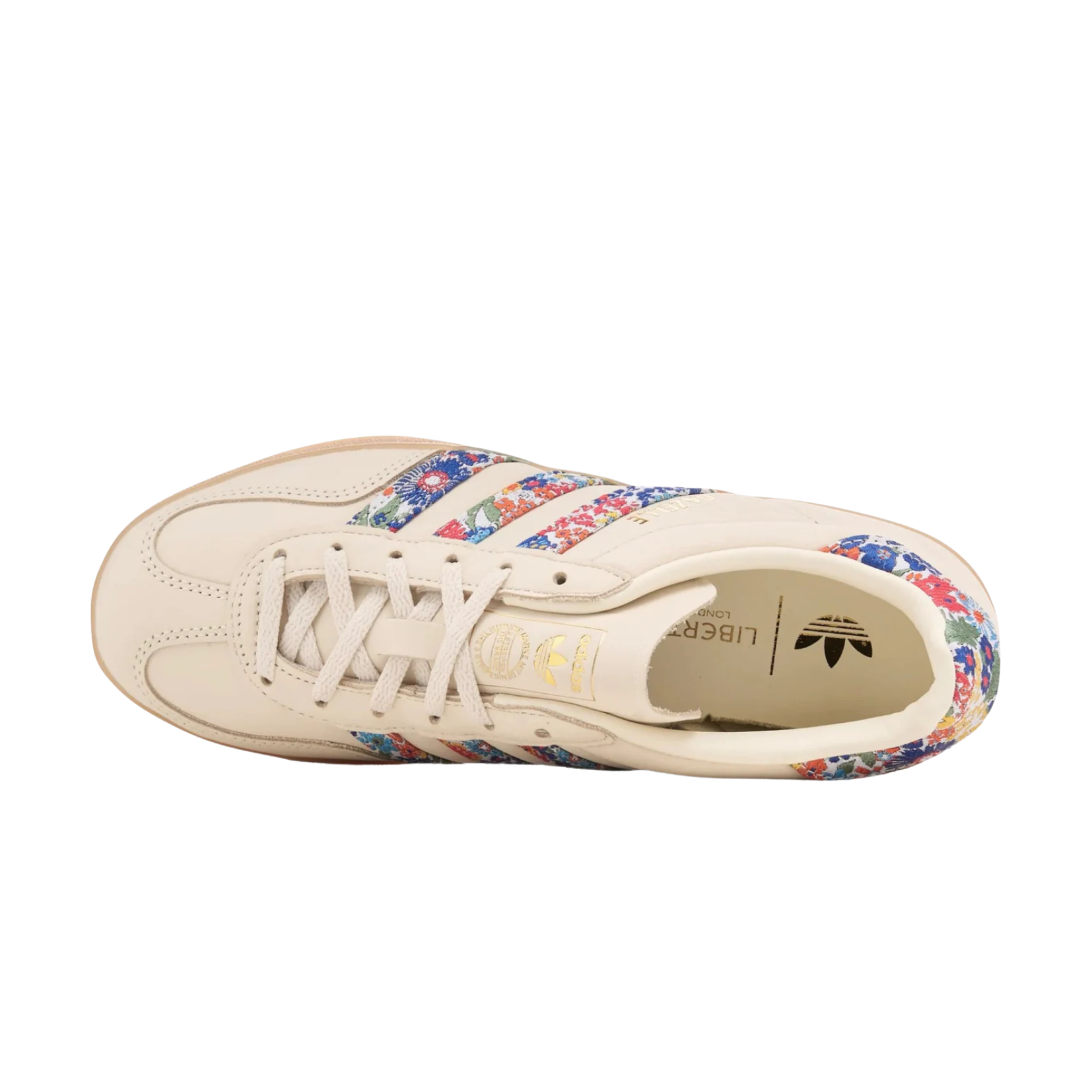 Sneakers basses Adidas Gazelle Indoor liberty london floral embroidery stripes unisexe