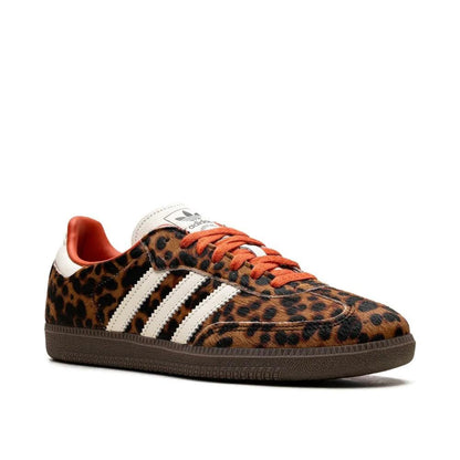 Sneakers basses Adidas Samba preloved red leopard unisexe