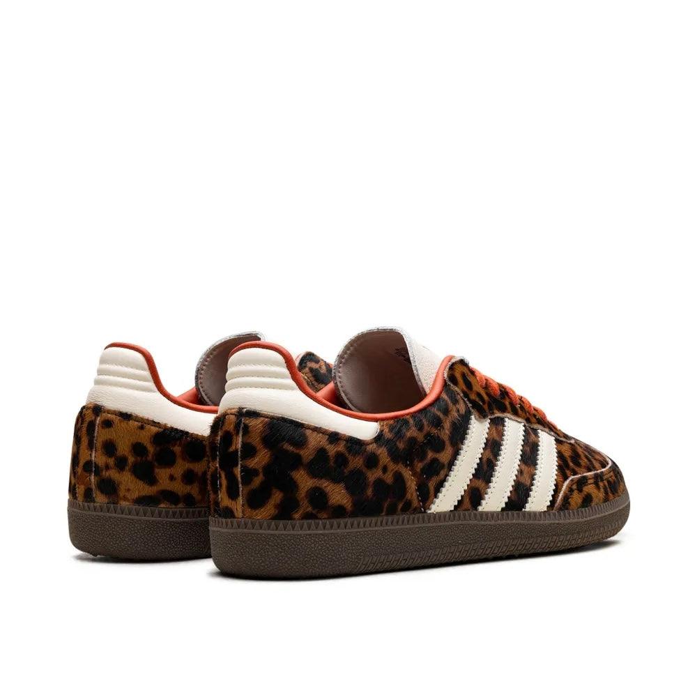 Sneakers basses Adidas Samba preloved red leopard unisexe