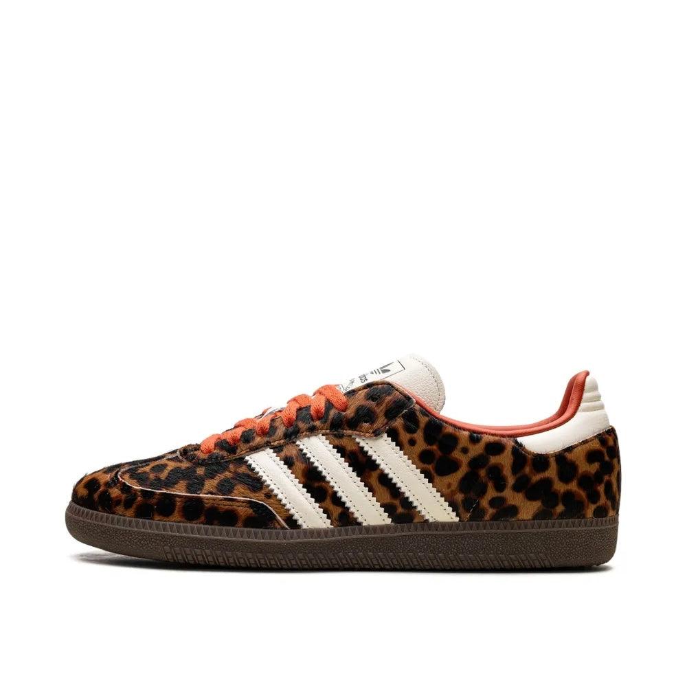 Sneakers basses Adidas Samba preloved red leopard unisexe