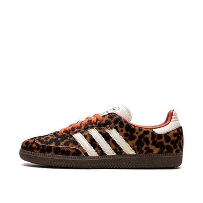 Sneakers basses Adidas Samba preloved red leopard unisexe