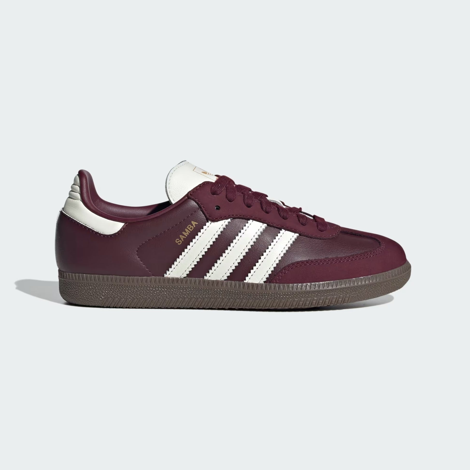 Sneakers basses Adidas Samba maroon off white gum unisexe