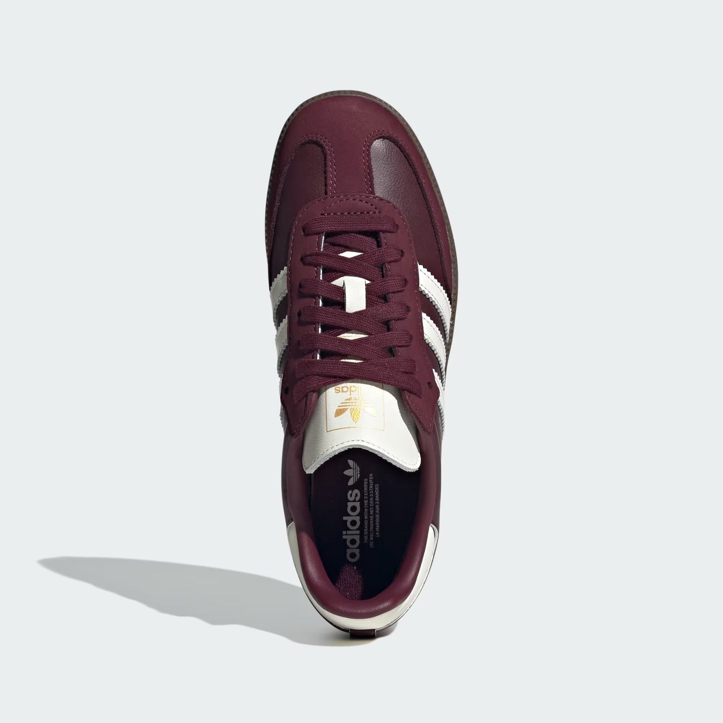 Sneakers basses Adidas Samba maroon off white gum unisexe