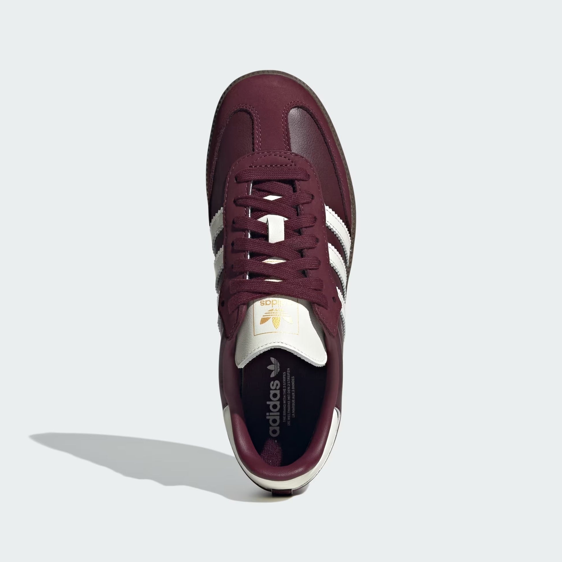 Sneakers basses Adidas Samba maroon off white gum unisexe