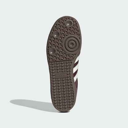 Sneakers basses Adidas Samba maroon off white gum unisexe