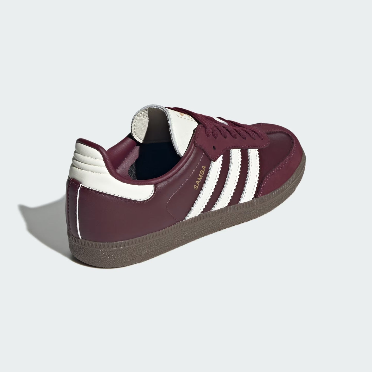 Sneakers basses Adidas Samba maroon off white gum unisexe