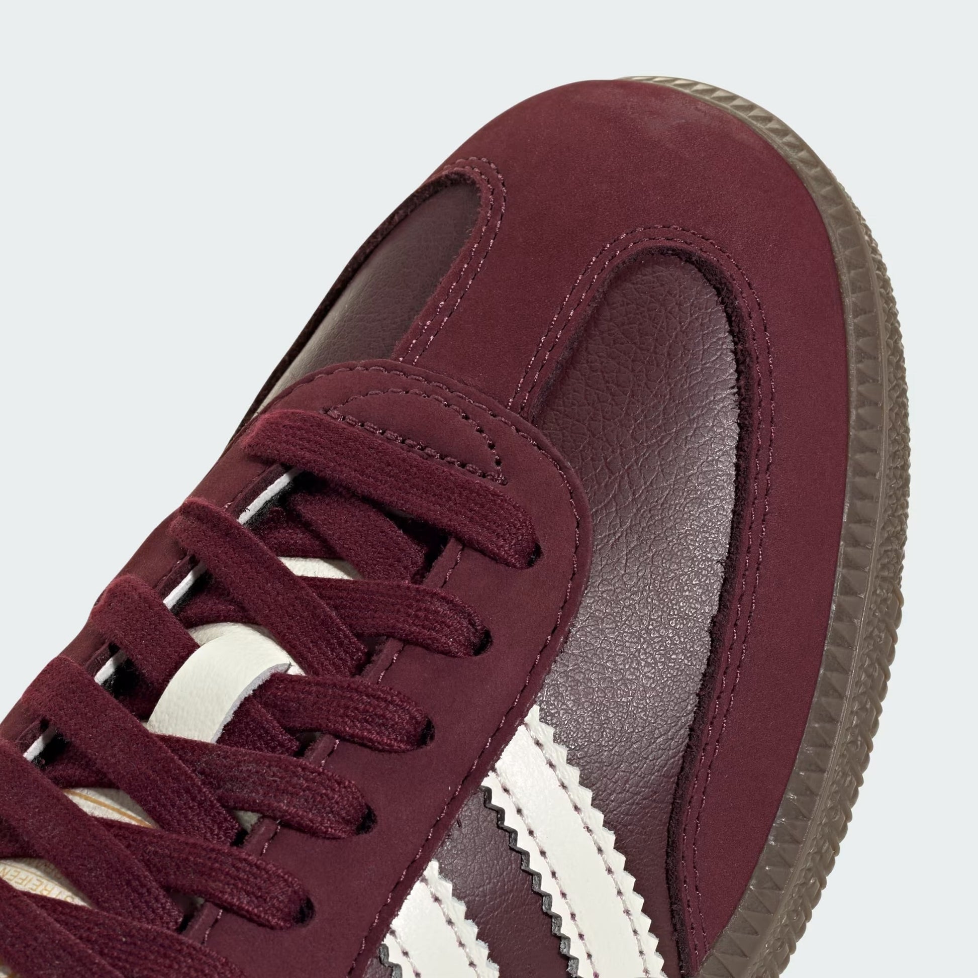 Sneakers basses Adidas Samba maroon off white gum unisexe