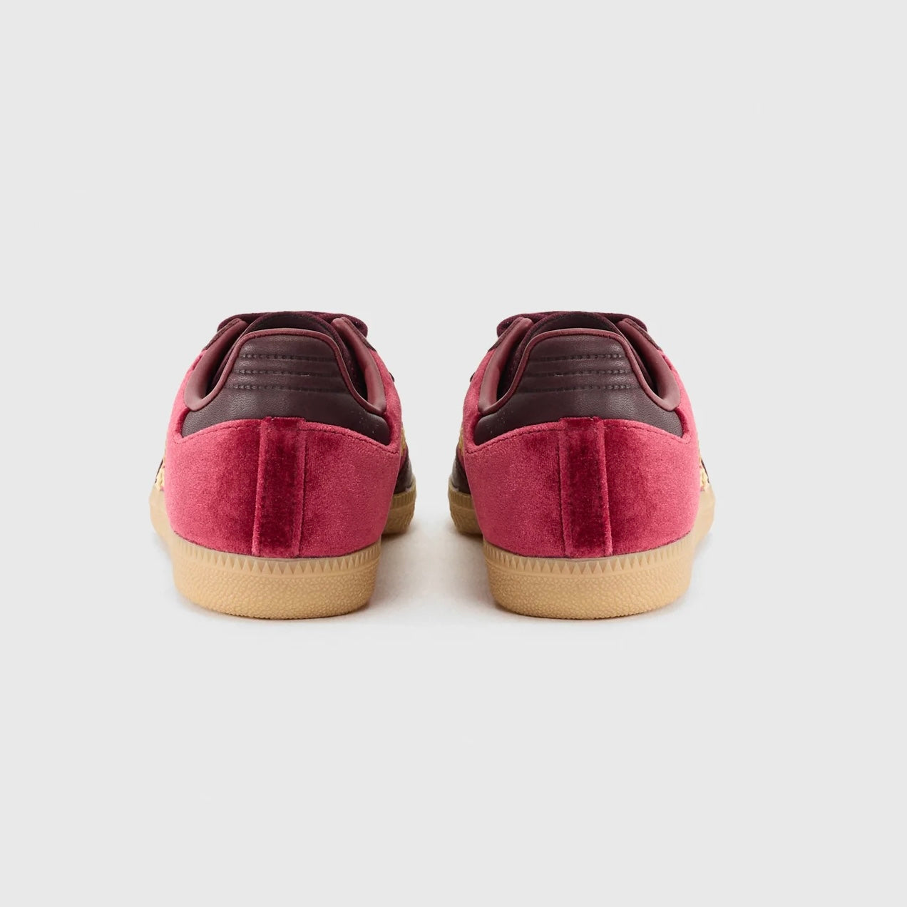 Sneakers basses Adidas Samba shadow red velvet unisexe