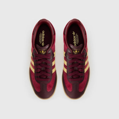 Sneakers basses Adidas Samba shadow red velvet unisexe