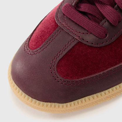 Sneakers basses Adidas Samba shadow red velvet unisexe