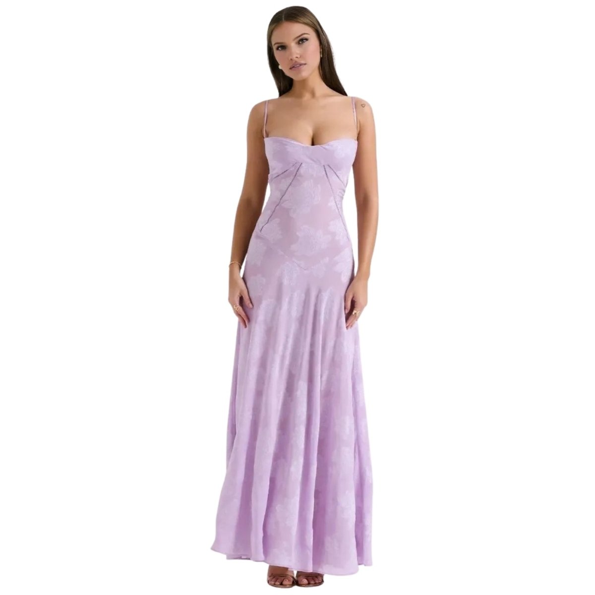 Jennifer | Robe de soirée maxi fluide sans manches pour femme