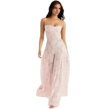 Jennifer | Robe de soirée maxi fluide sans manches pour femme