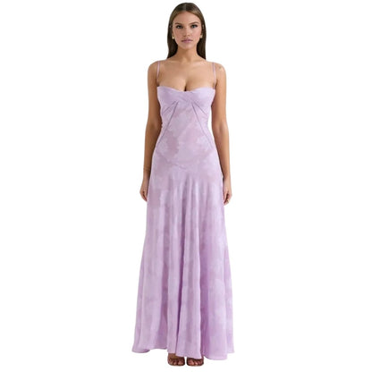Jennifer | Robe de soirée maxi fluide sans manches pour femme