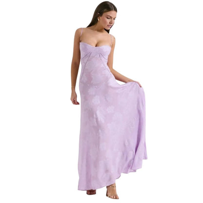 Jennifer | Robe de soirée maxi fluide sans manches pour femme