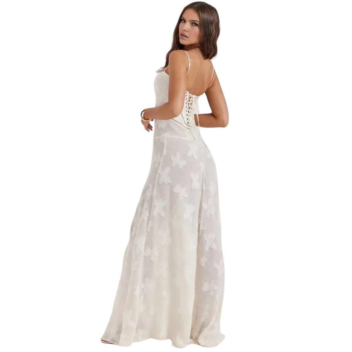 Jennifer | Robe de soirée maxi fluide sans manches pour femme