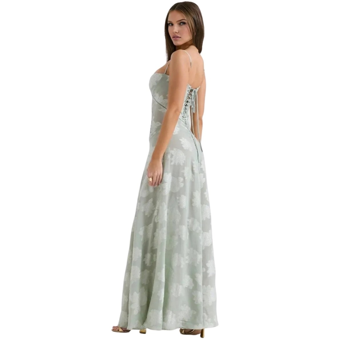 Jennifer | Robe de soirée maxi fluide sans manches pour femme