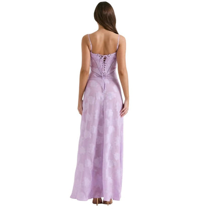 Jennifer | Robe de soirée maxi fluide sans manches pour femme