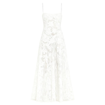 Jennifer | Robe de soirée maxi fluide sans manches pour femme