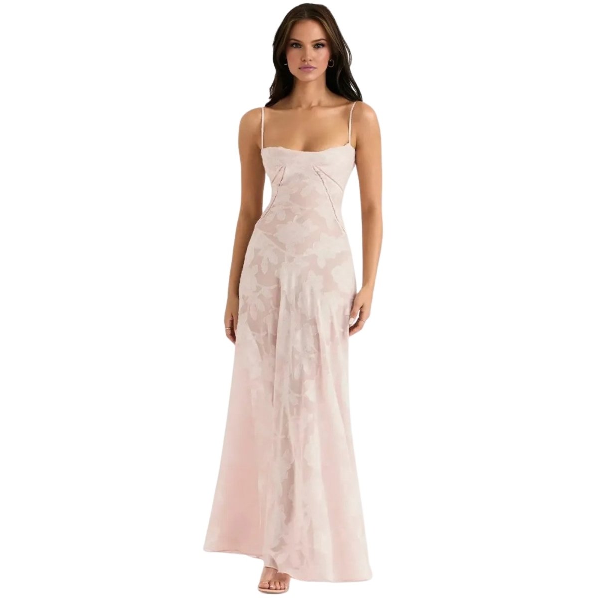 Jennifer | Robe de soirée maxi fluide sans manches pour femme