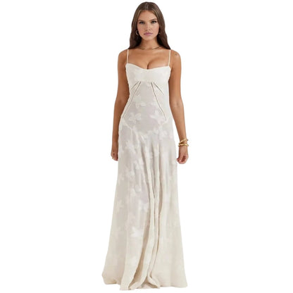 Jennifer | Robe de soirée maxi fluide sans manches pour femme