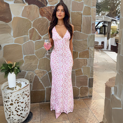 Jenny | Robe longue élégante pour invitée de mariage femme