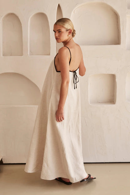 Jessica | Robe longue à bretelles spaghetti pour femmes, invitée de mariage