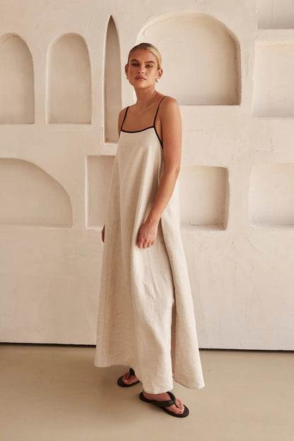 Jessica | Robe longue à bretelles spaghetti pour femmes, invitée de mariage