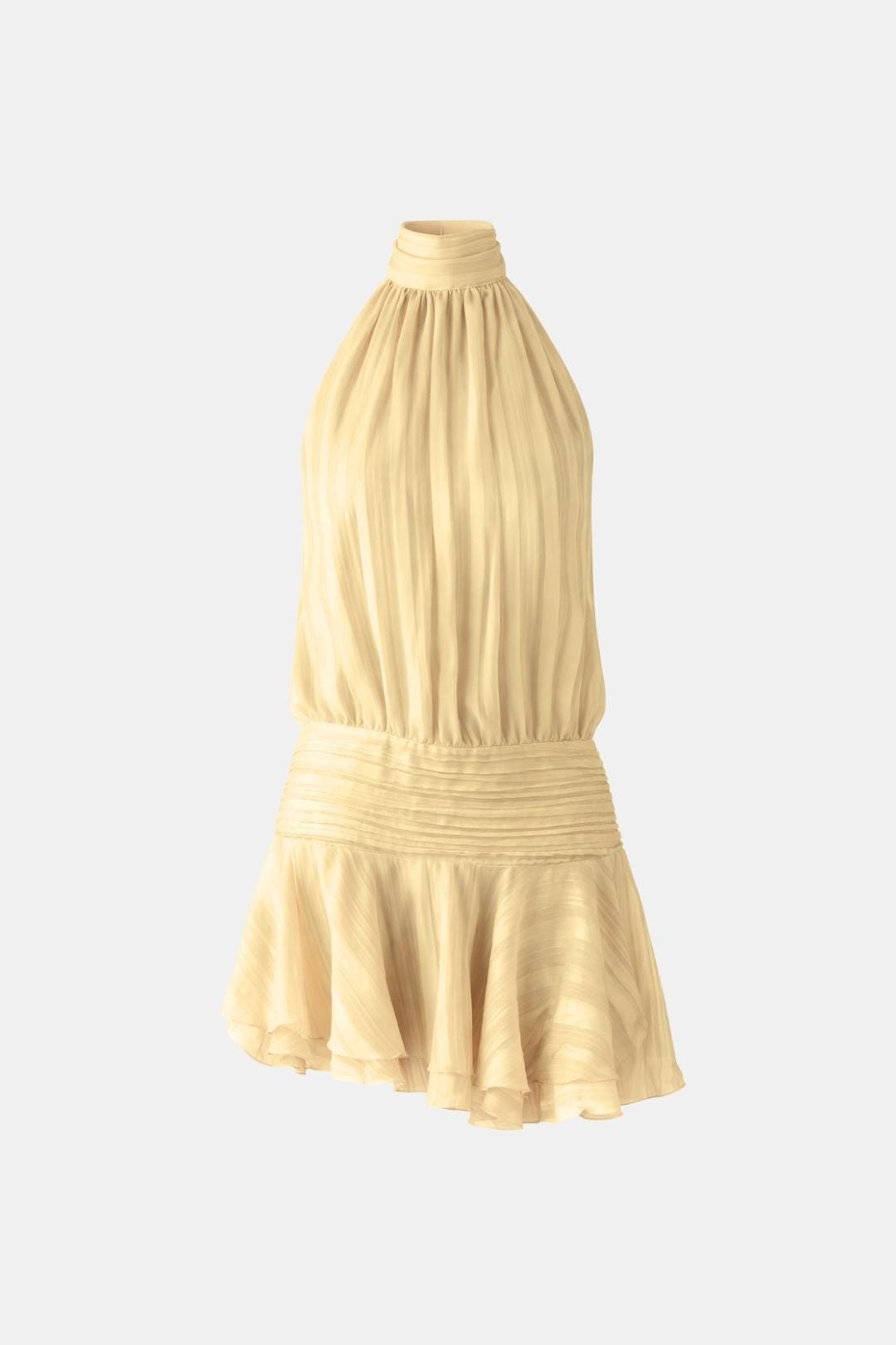 Robe Mini Femme en tissu léger, dos nu, coupe confortable – Menvelo