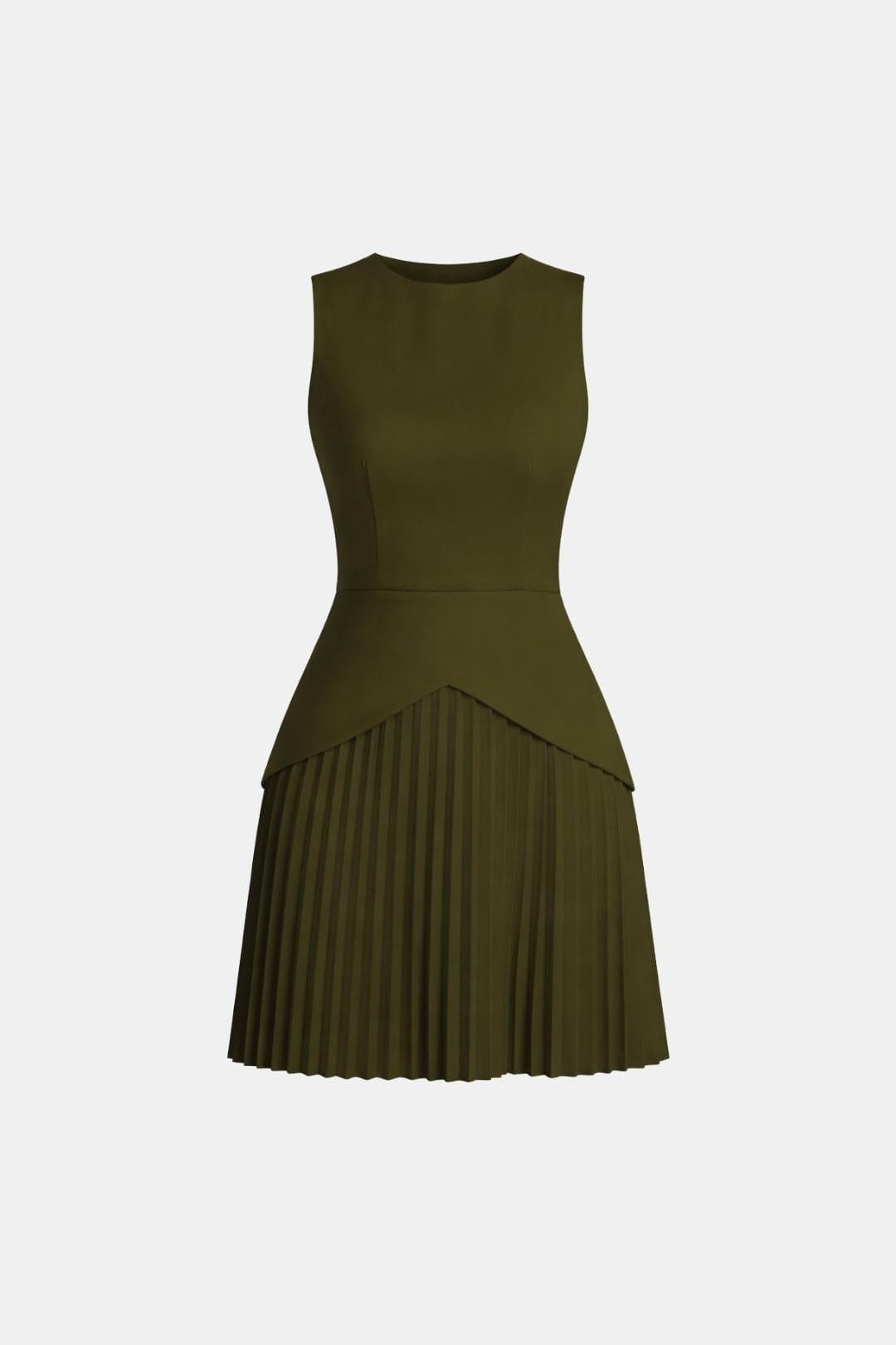 Robe Mini Femme en tissu léger, sans manches, coupe confortable – Menvelo