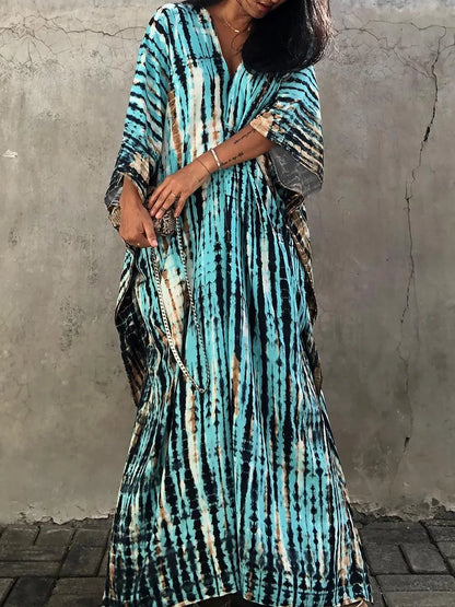 Kayla | Robe caftan maxi d'été pour femme