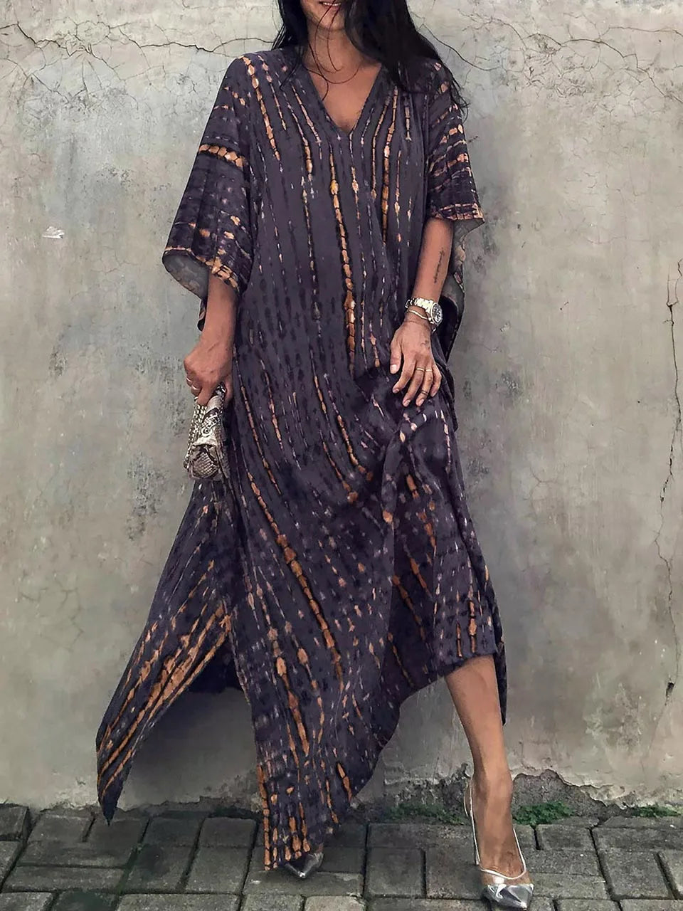 Kayla | Robe caftan maxi d'été pour femme