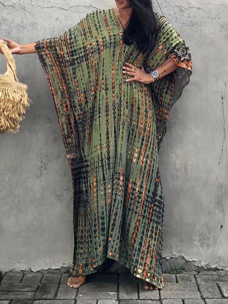Kayla | Robe caftan maxi d'été pour femme