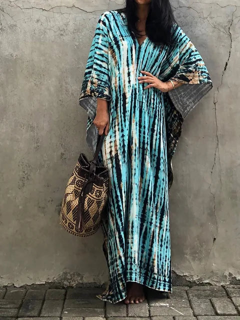 Kayla | Robe caftan maxi d'été pour femme