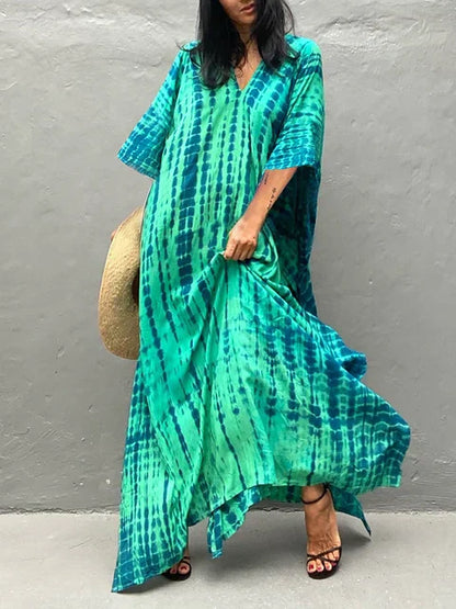 Kayla | Robe caftan maxi d'été pour femme