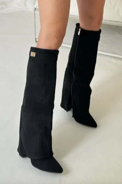 Bottes Femme Salomé à Talon Carré et Boucle
