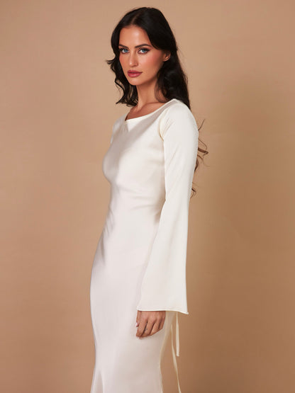 Robe Longue Femme Manches Longues – Coupe Fluide et Décontractée