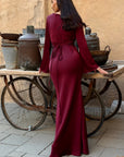 Robe Longue Femme Manches Longues – Coupe Fluide et Décontractée
