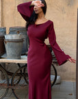 Robe Longue Femme Manches Longues – Coupe Fluide et Décontractée