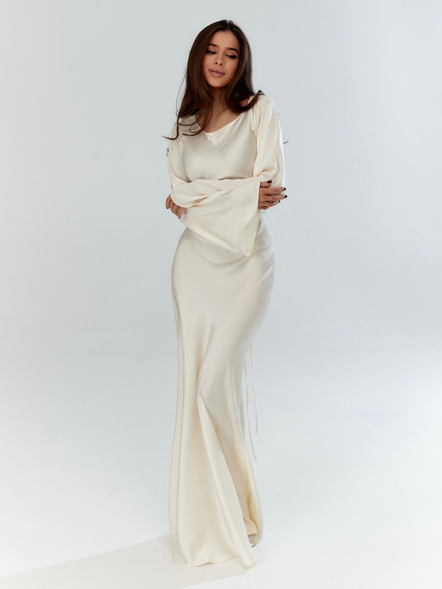 Robe Longue Femme Manches Longues – Coupe Fluide et Décontractée