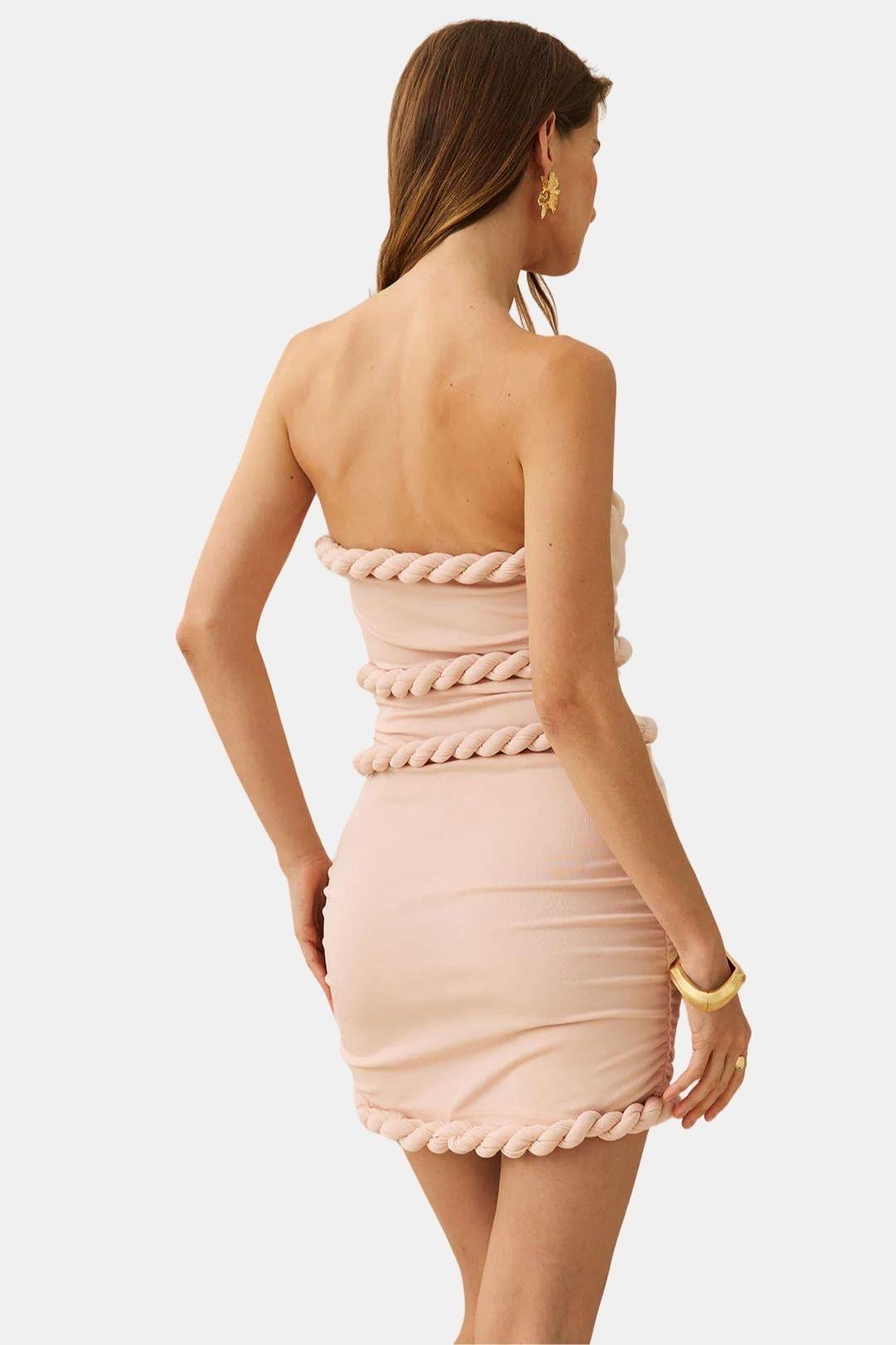 Robe Mini Femme en stretch, à bretelles, coupe moulante – Menvelo