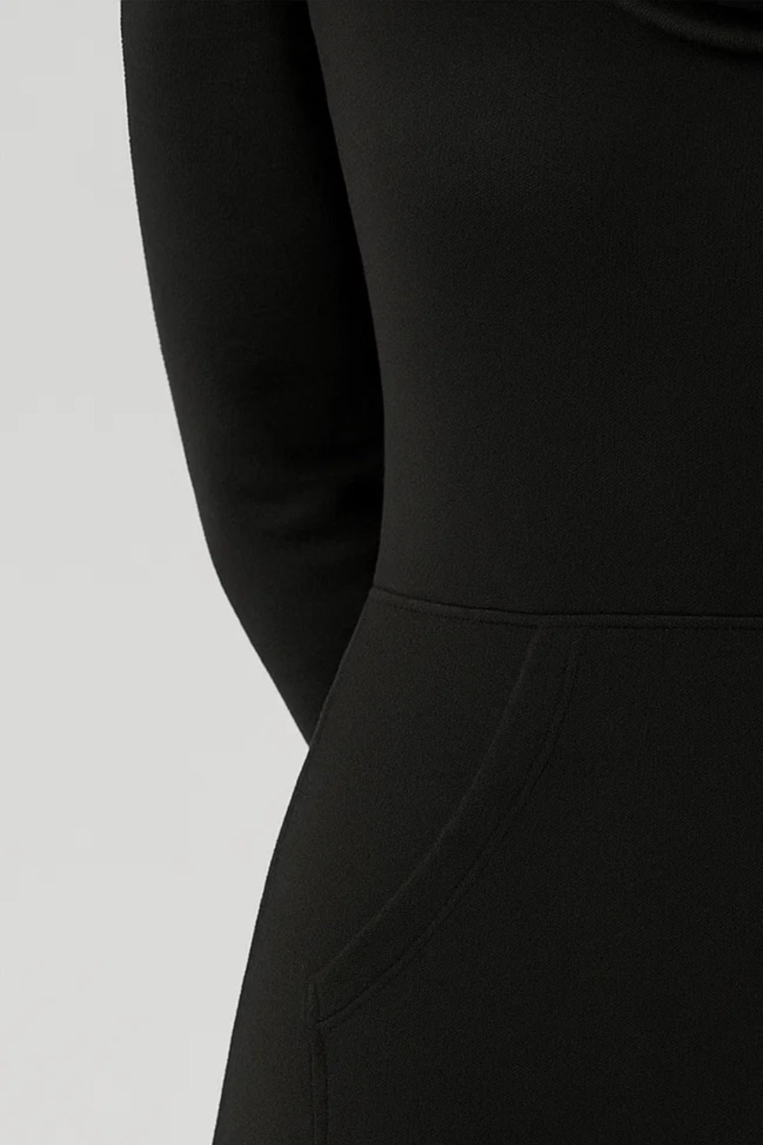 Robe Longue Femme Col Roulé Manches Longues – Silhouette Fluide