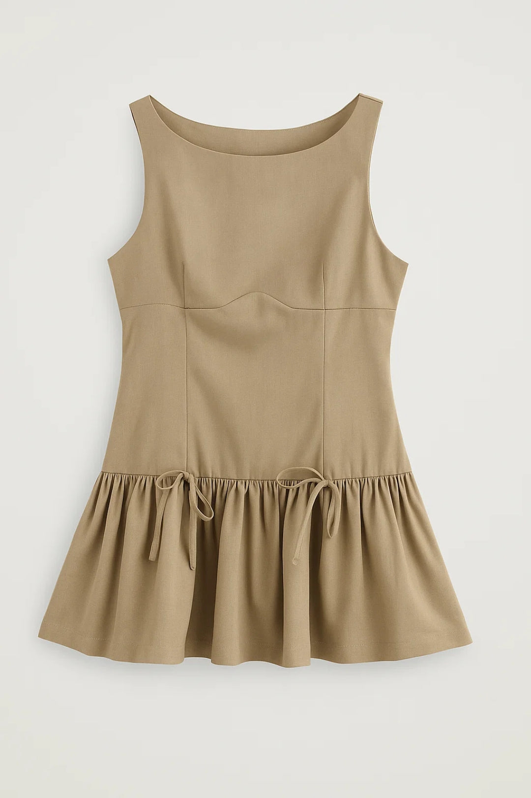 Robe Mini Femme en tissu léger, à volants, coupe confortable – Menvelo