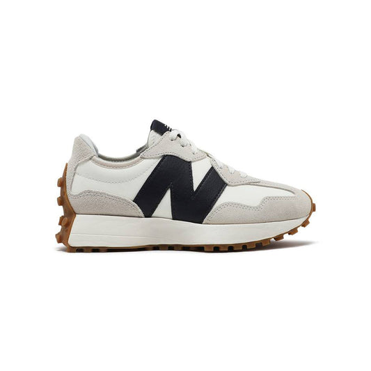New Balance 327 Baskets Blanc Noir Homme Femme - 1